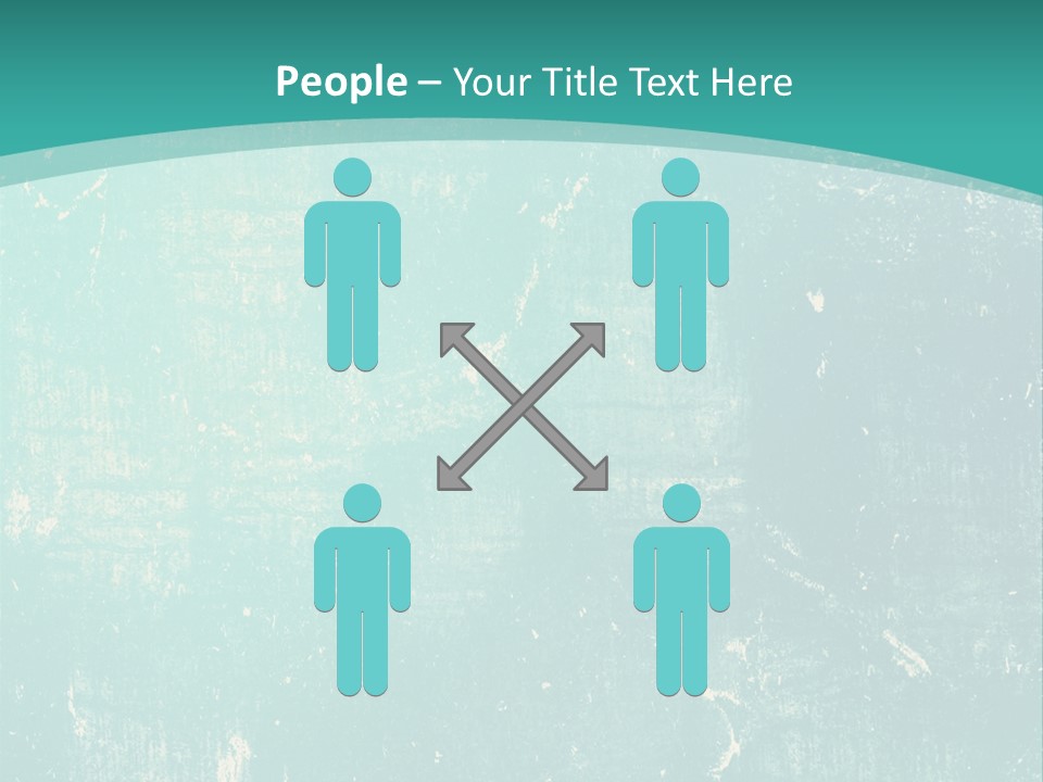 A Blue And Green Background With A Grungy Texture PowerPoint Template