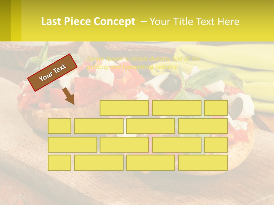 A Wooden Cutting Board Topped With Pizzas Covered In Toppings PowerPoint Template