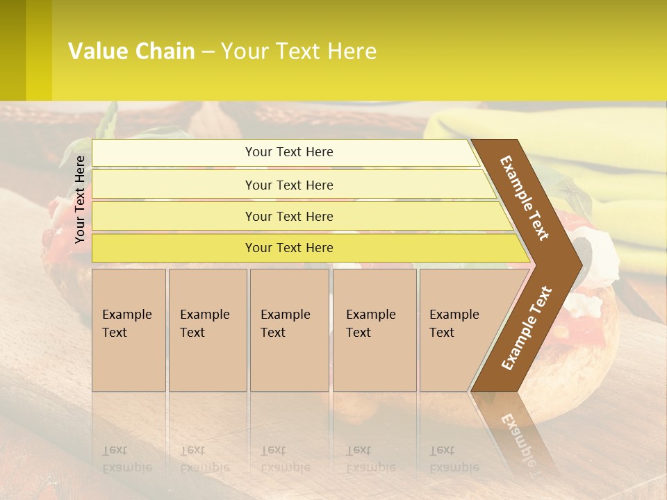 A Wooden Cutting Board Topped With Pizzas Covered In Toppings PowerPoint Template