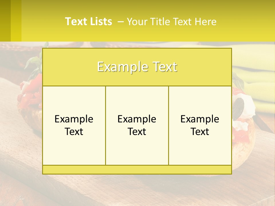 A Wooden Cutting Board Topped With Pizzas Covered In Toppings PowerPoint Template