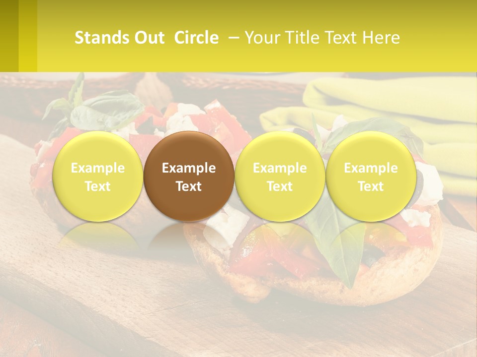 A Wooden Cutting Board Topped With Pizzas Covered In Toppings PowerPoint Template