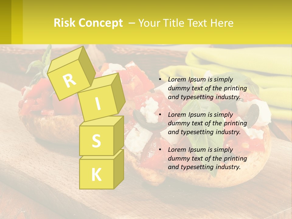 A Wooden Cutting Board Topped With Pizzas Covered In Toppings PowerPoint Template