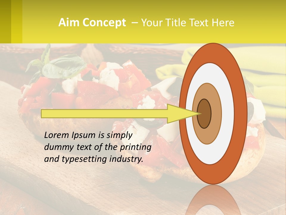 A Wooden Cutting Board Topped With Pizzas Covered In Toppings PowerPoint Template