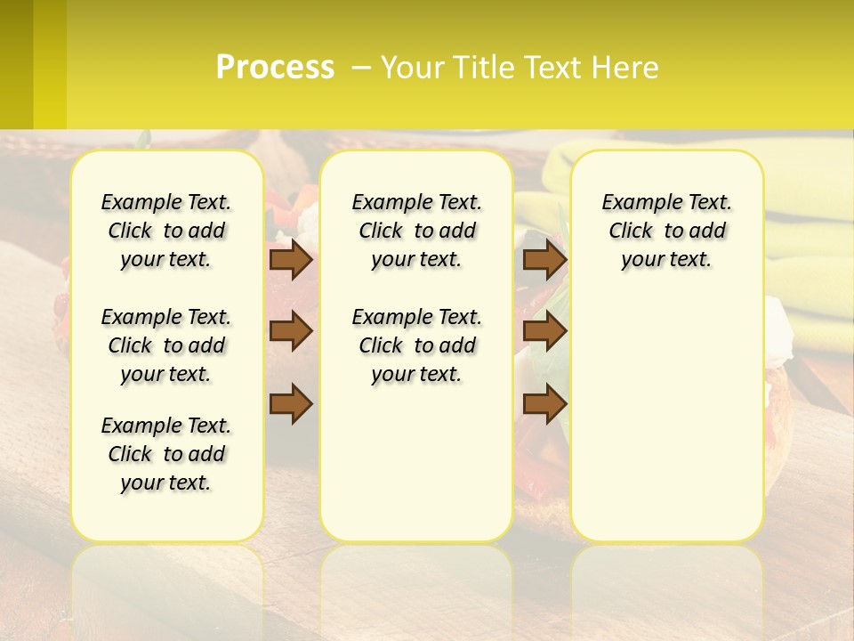 A Wooden Cutting Board Topped With Pizzas Covered In Toppings PowerPoint Template