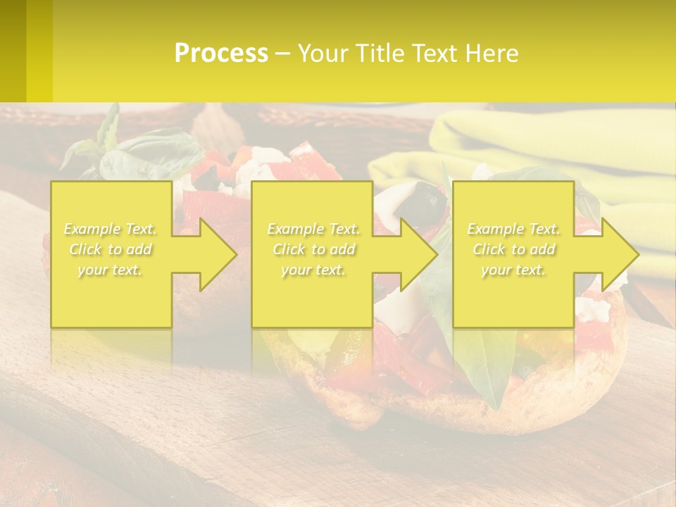 A Wooden Cutting Board Topped With Pizzas Covered In Toppings PowerPoint Template