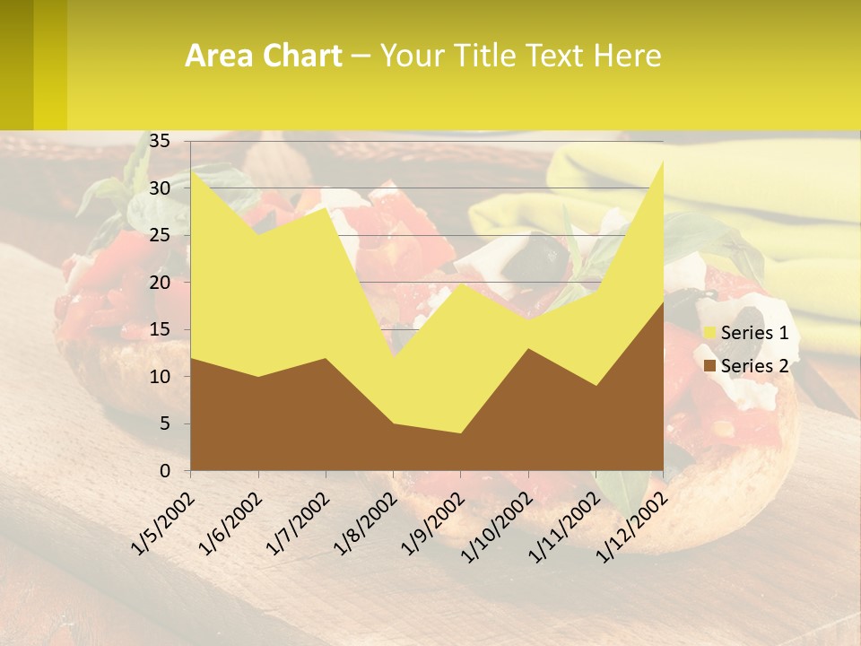 A Wooden Cutting Board Topped With Pizzas Covered In Toppings PowerPoint Template