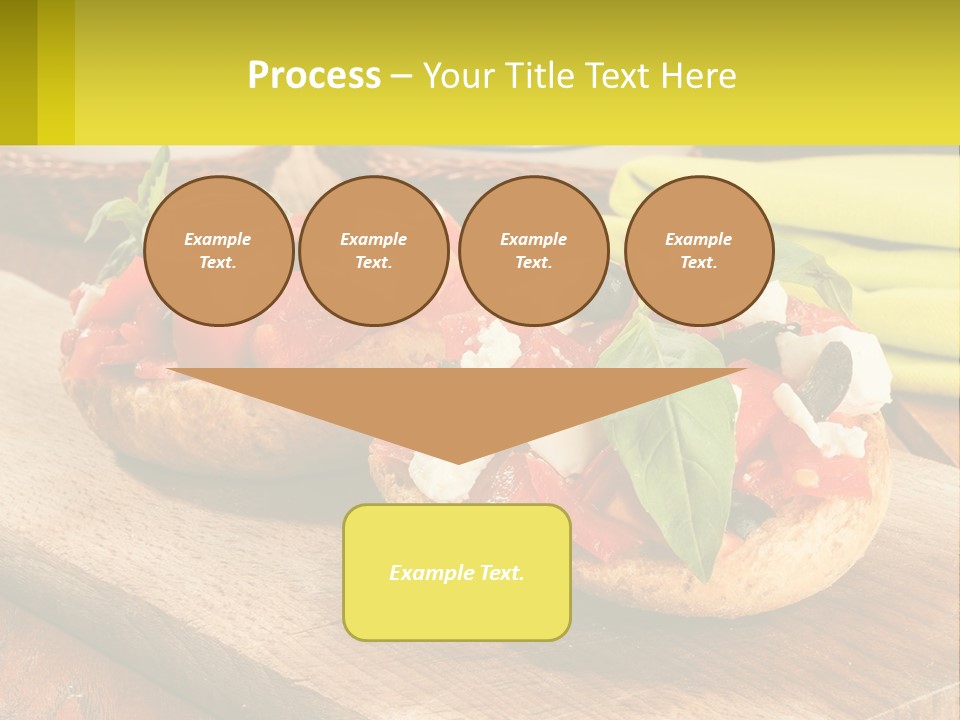 A Wooden Cutting Board Topped With Pizzas Covered In Toppings PowerPoint Template