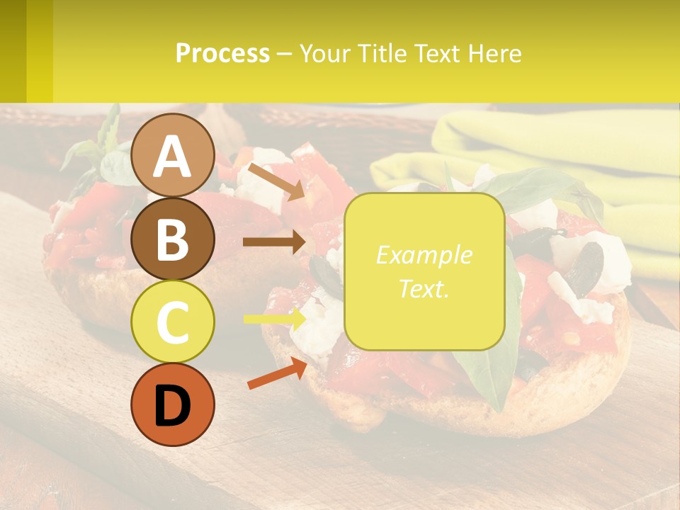 A Wooden Cutting Board Topped With Pizzas Covered In Toppings PowerPoint Template