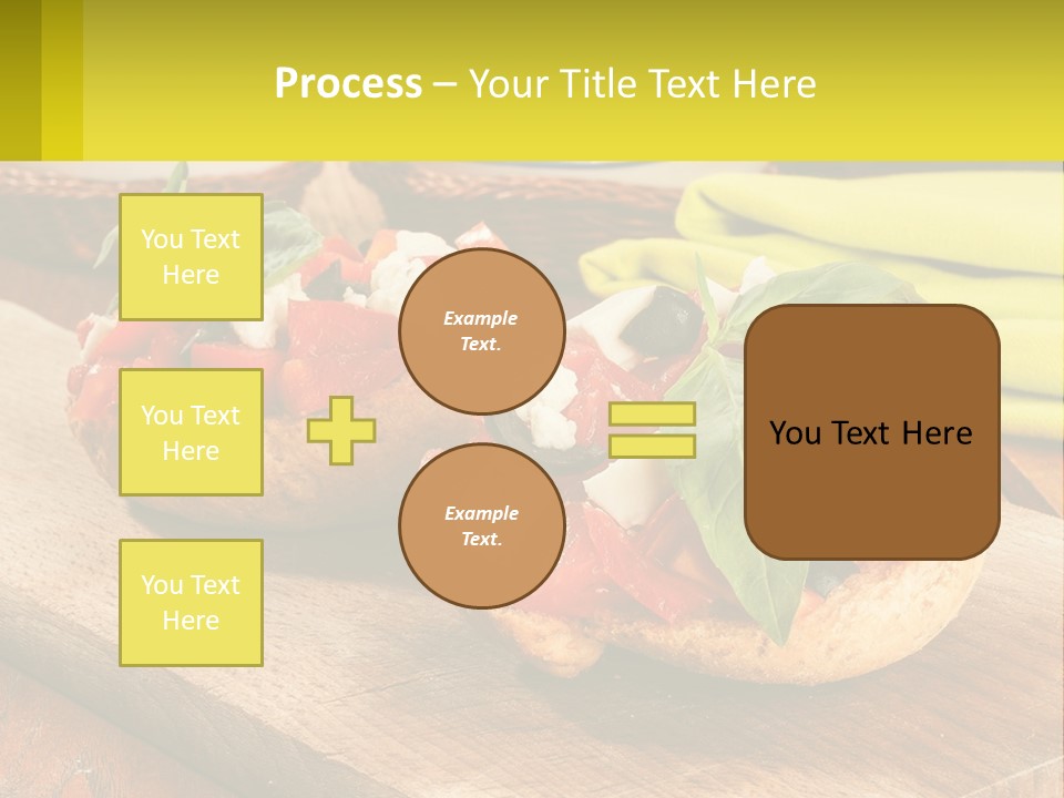 A Wooden Cutting Board Topped With Pizzas Covered In Toppings PowerPoint Template