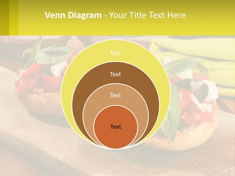 A Wooden Cutting Board Topped With Pizzas Covered In Toppings PowerPoint Template