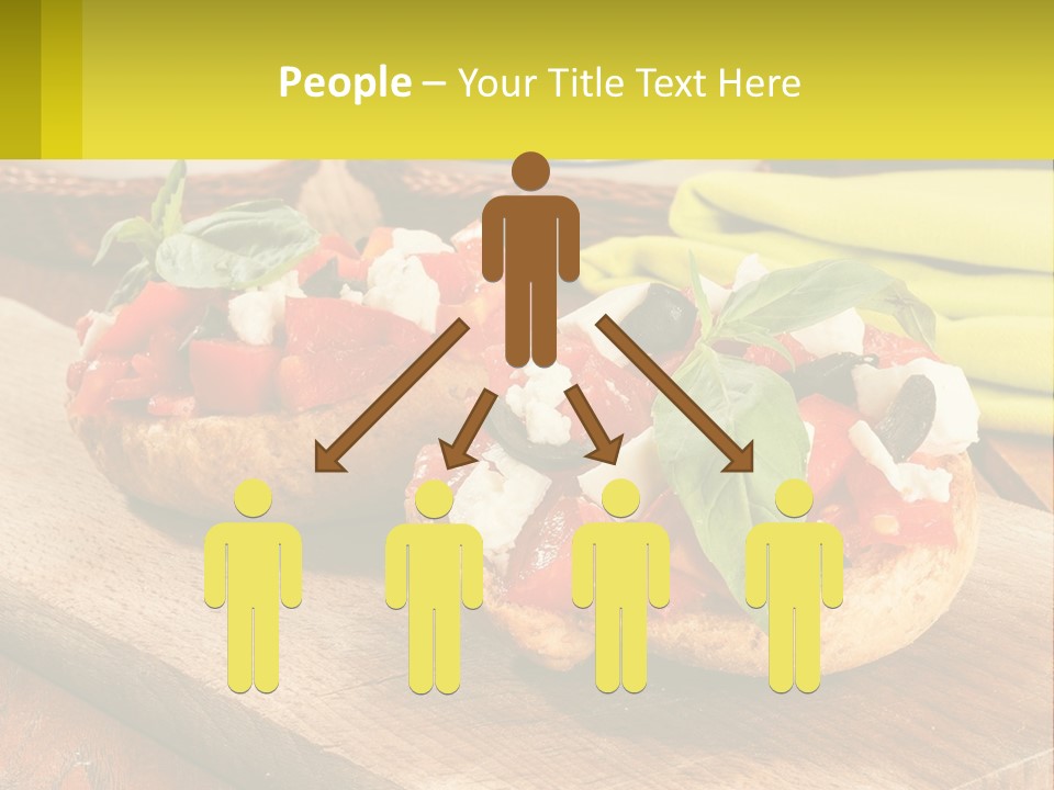 A Wooden Cutting Board Topped With Pizzas Covered In Toppings PowerPoint Template