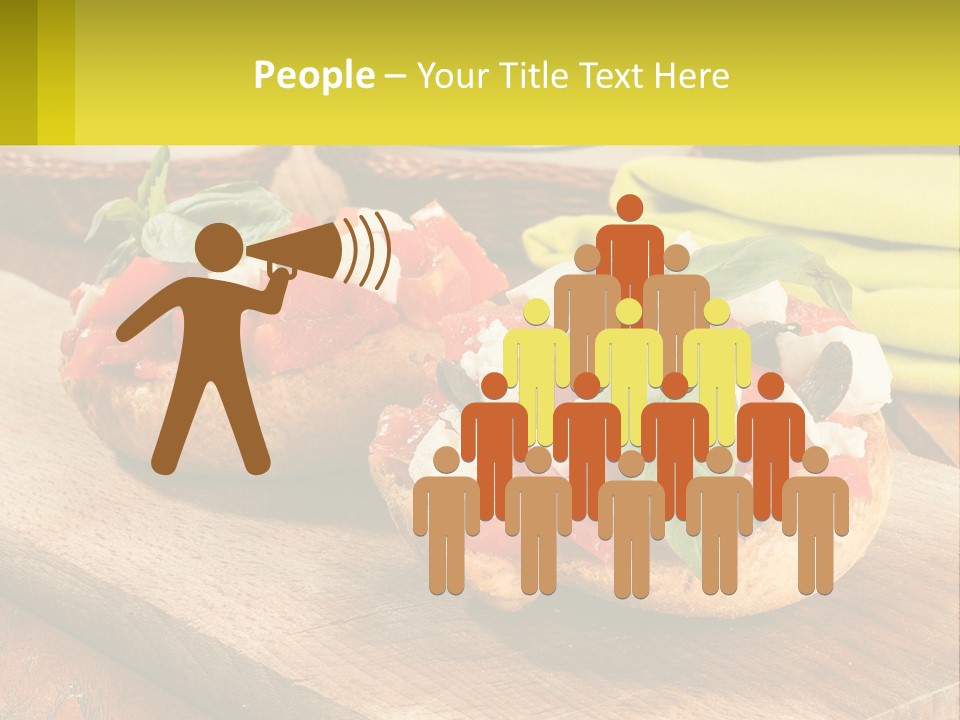 A Wooden Cutting Board Topped With Pizzas Covered In Toppings PowerPoint Template