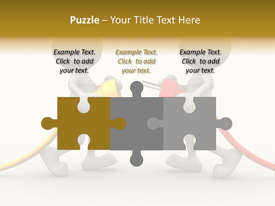 Two People With A Red And Yellow Hose Connected To Each Other PowerPoint Template