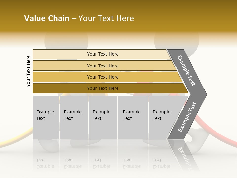 Two People With A Red And Yellow Hose Connected To Each Other PowerPoint Template