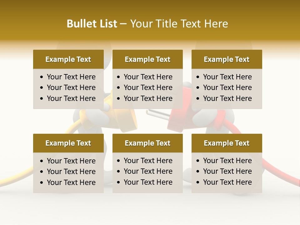 Two People With A Red And Yellow Hose Connected To Each Other PowerPoint Template