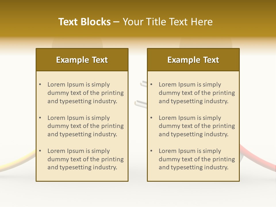 Two People With A Red And Yellow Hose Connected To Each Other PowerPoint Template