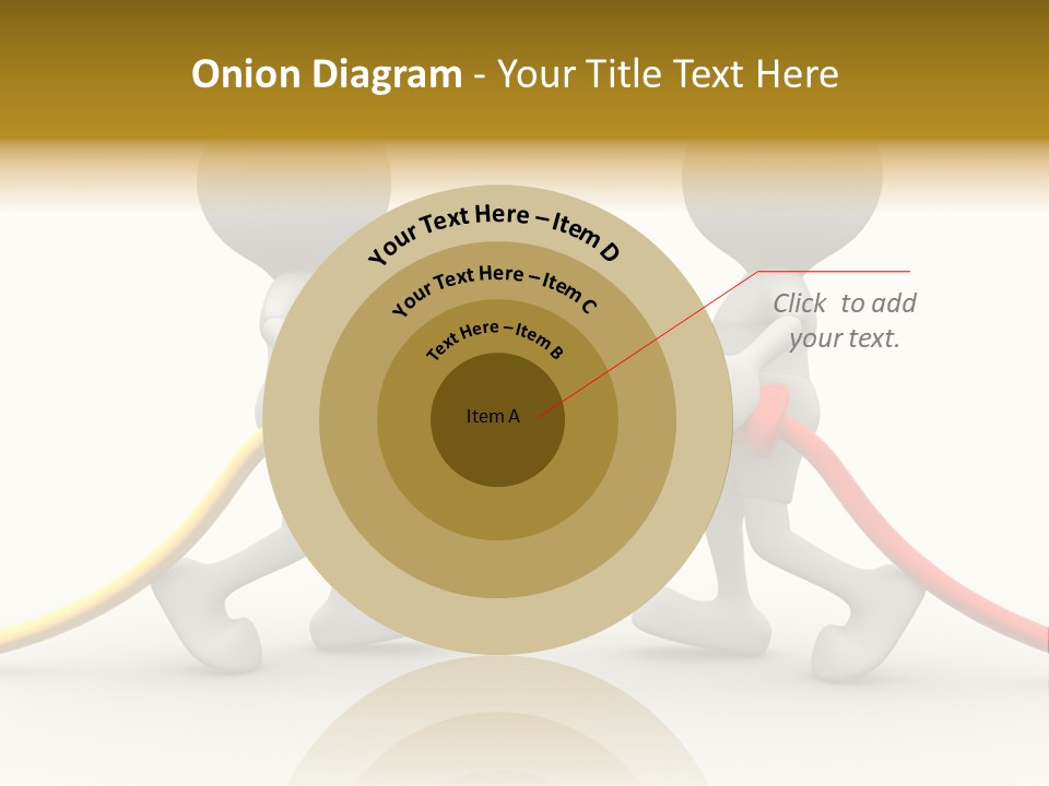 Two People With A Red And Yellow Hose Connected To Each Other PowerPoint Template