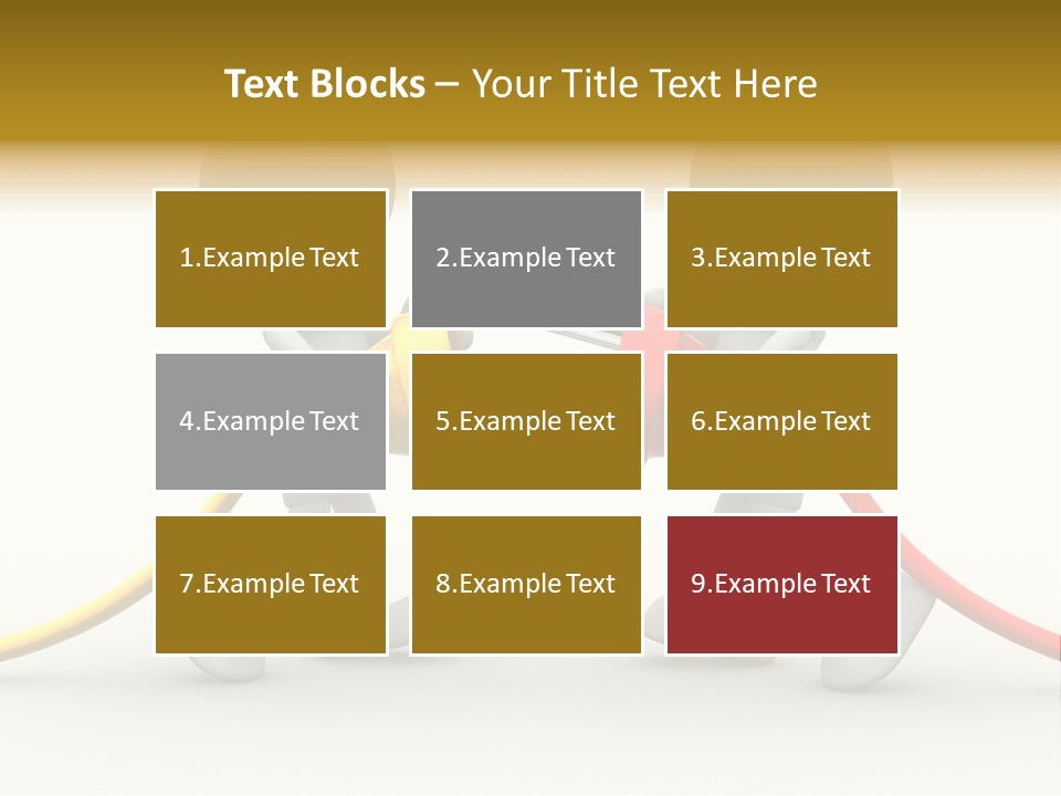 Two People With A Red And Yellow Hose Connected To Each Other PowerPoint Template
