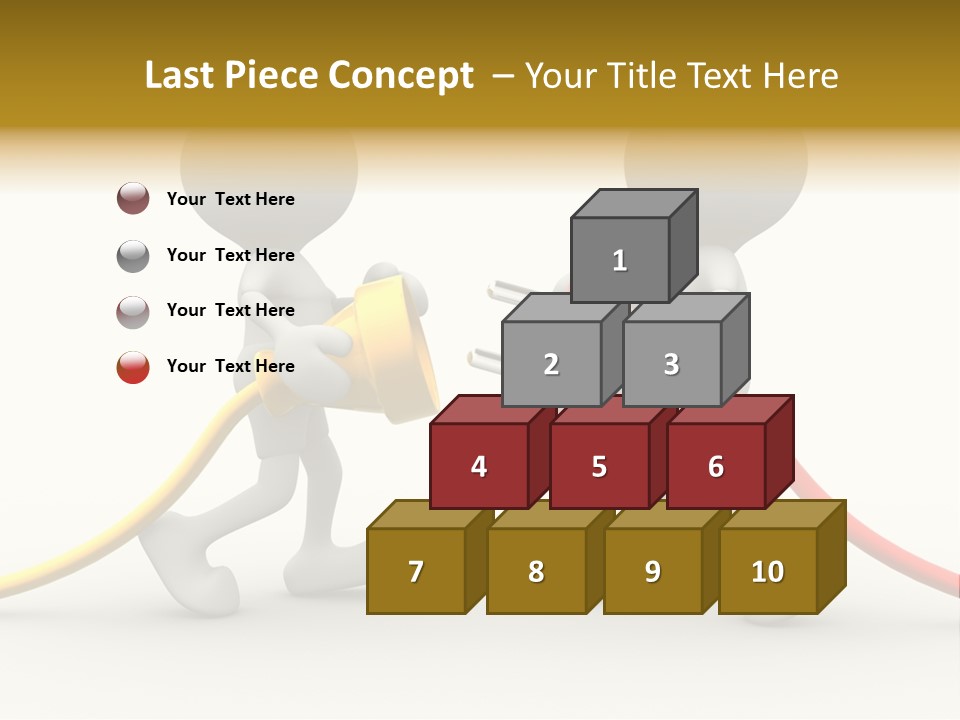 Two People With A Red And Yellow Hose Connected To Each Other PowerPoint Template