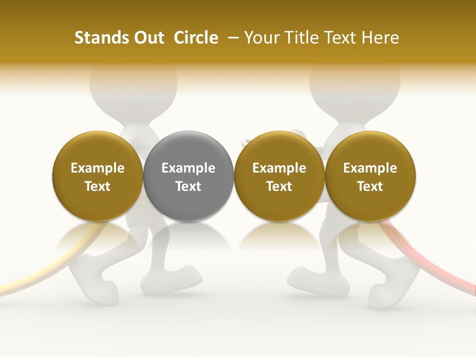 Two People With A Red And Yellow Hose Connected To Each Other PowerPoint Template