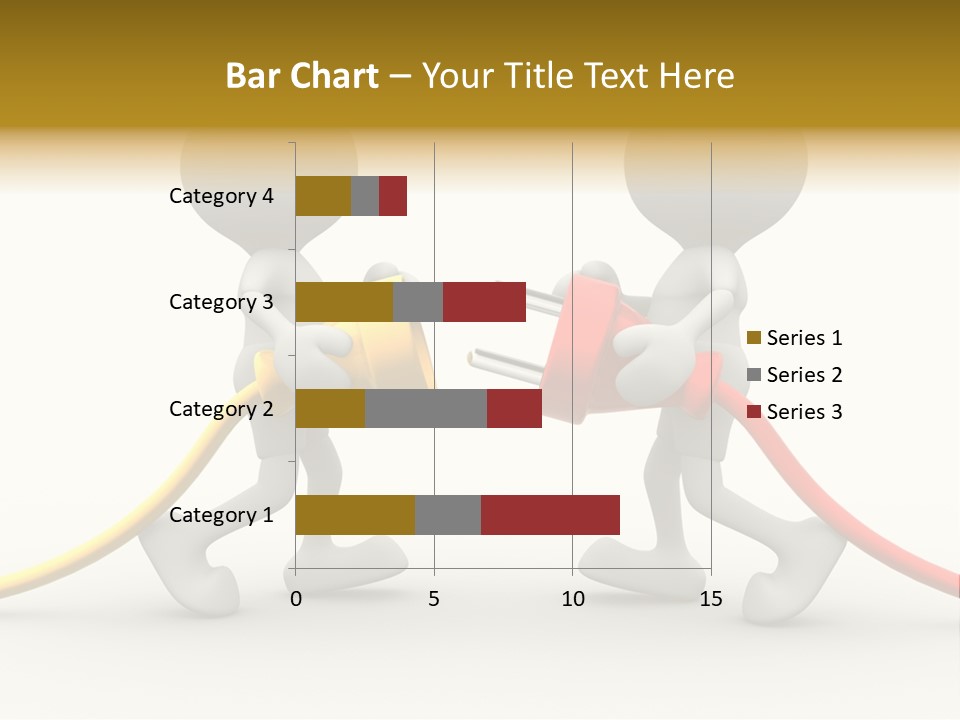 Two People With A Red And Yellow Hose Connected To Each Other PowerPoint Template