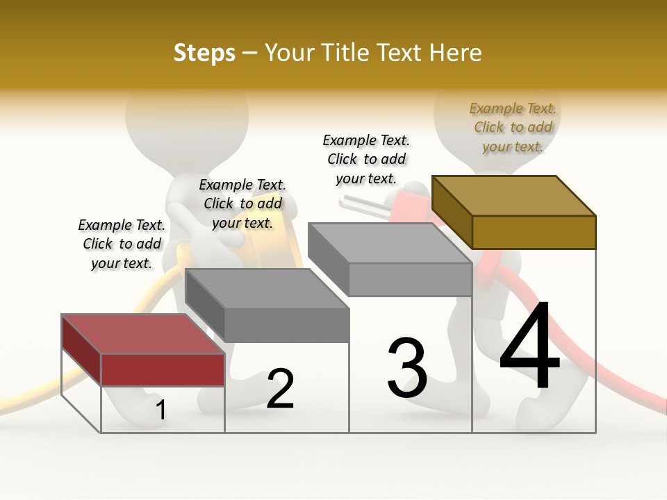 Two People With A Red And Yellow Hose Connected To Each Other PowerPoint Template