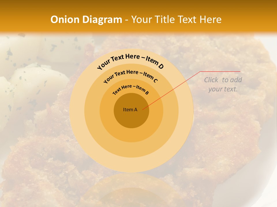 A Plate Of Food With Potatoes And A Lemon On It PowerPoint Template