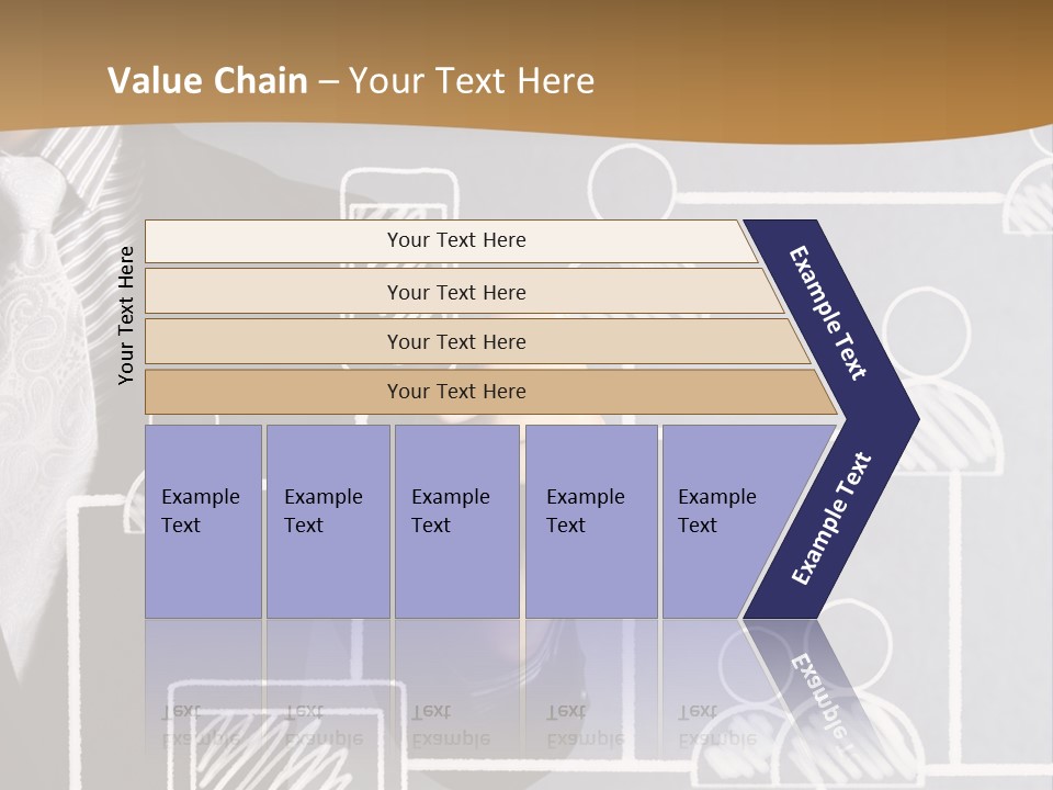 A Man In A Suit Writing On A Board PowerPoint Template