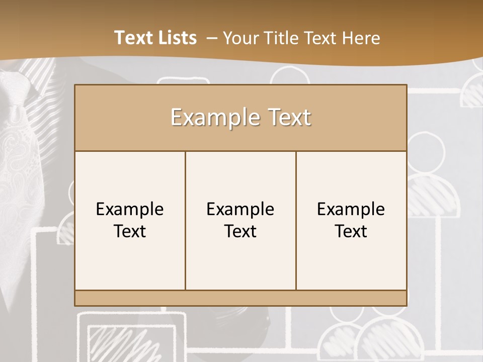 A Man In A Suit Writing On A Board PowerPoint Template