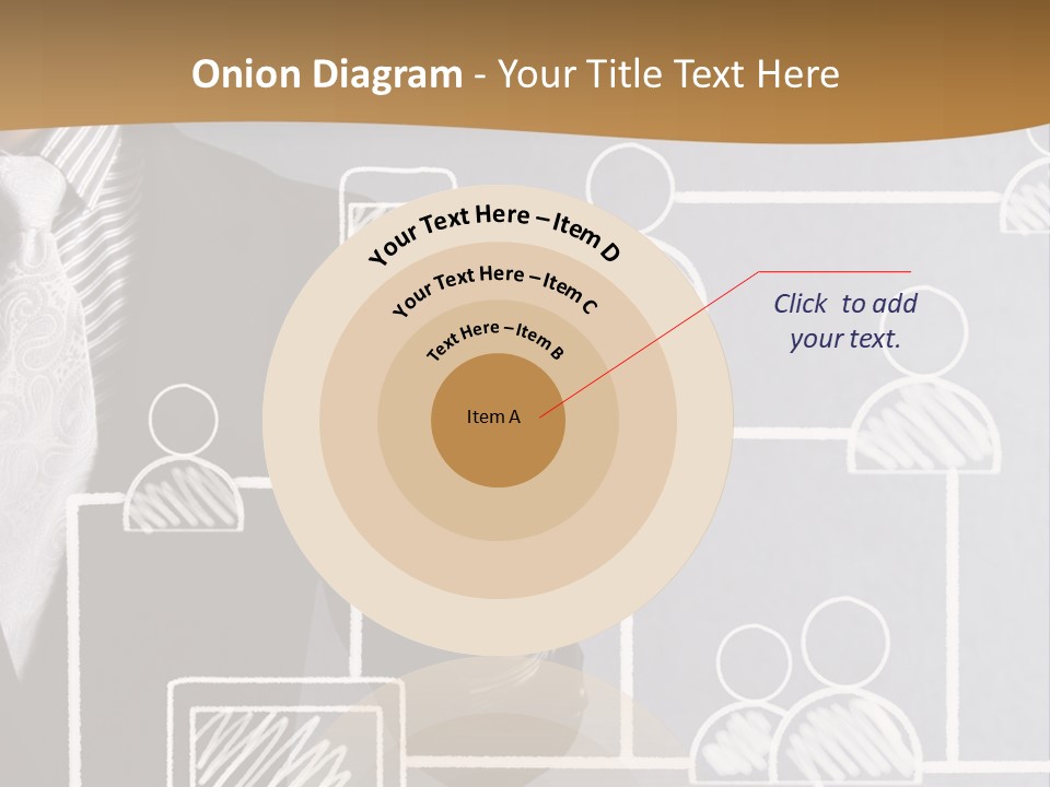 A Man In A Suit Writing On A Board PowerPoint Template