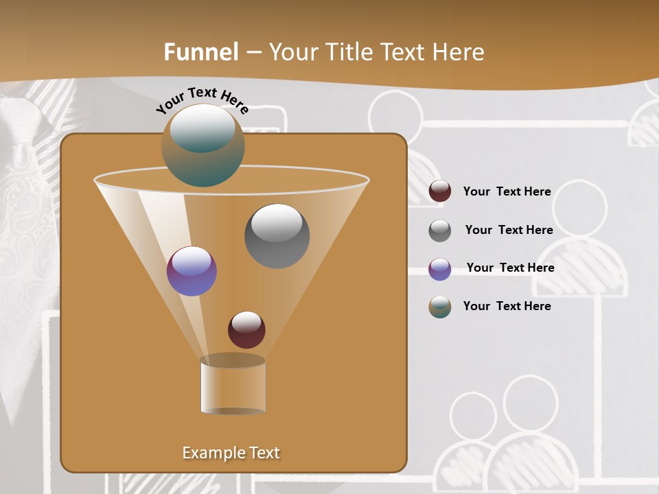 A Man In A Suit Writing On A Board PowerPoint Template