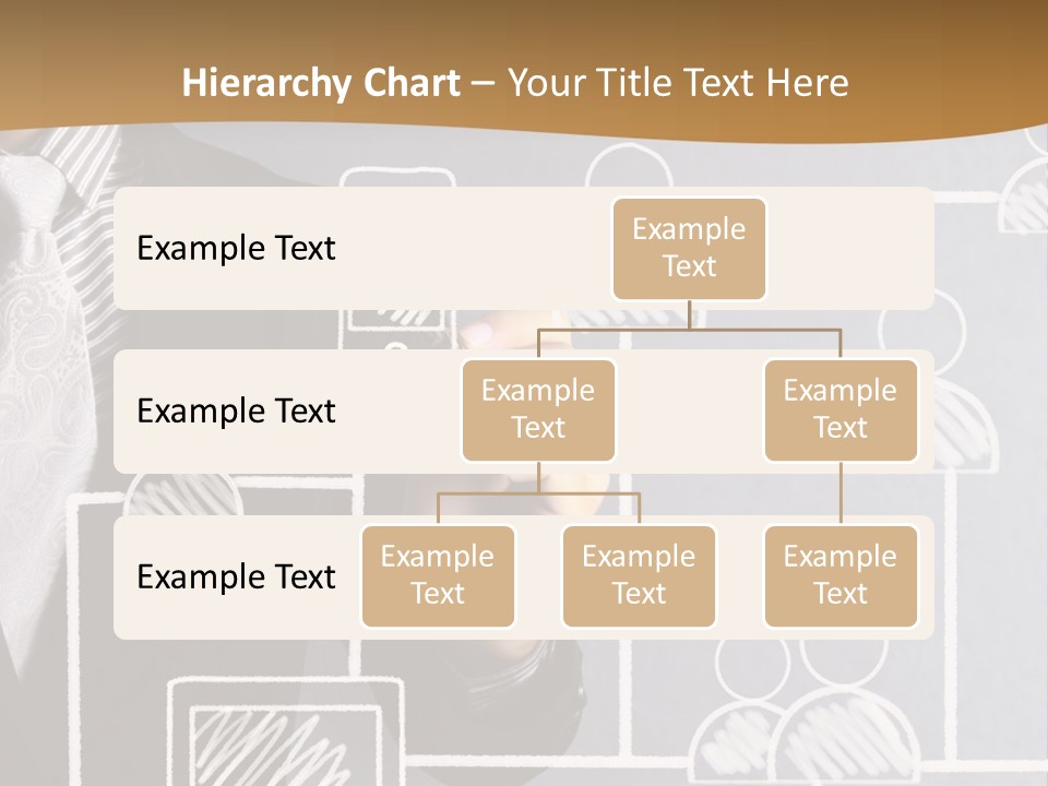 A Man In A Suit Writing On A Board PowerPoint Template