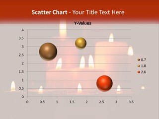 A Group Of Lit Candles On A Table PowerPoint Template