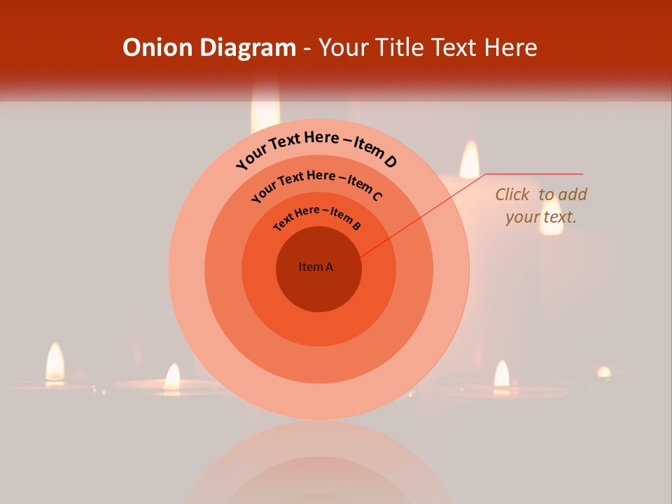 A Group Of Lit Candles On A Table PowerPoint Template