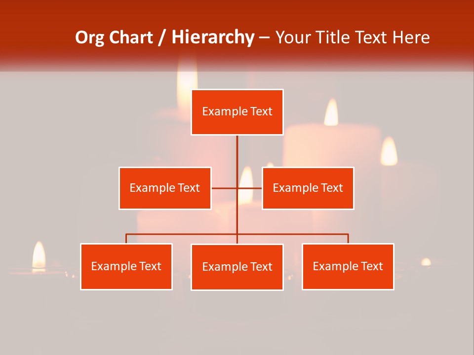 A Group Of Lit Candles On A Table PowerPoint Template