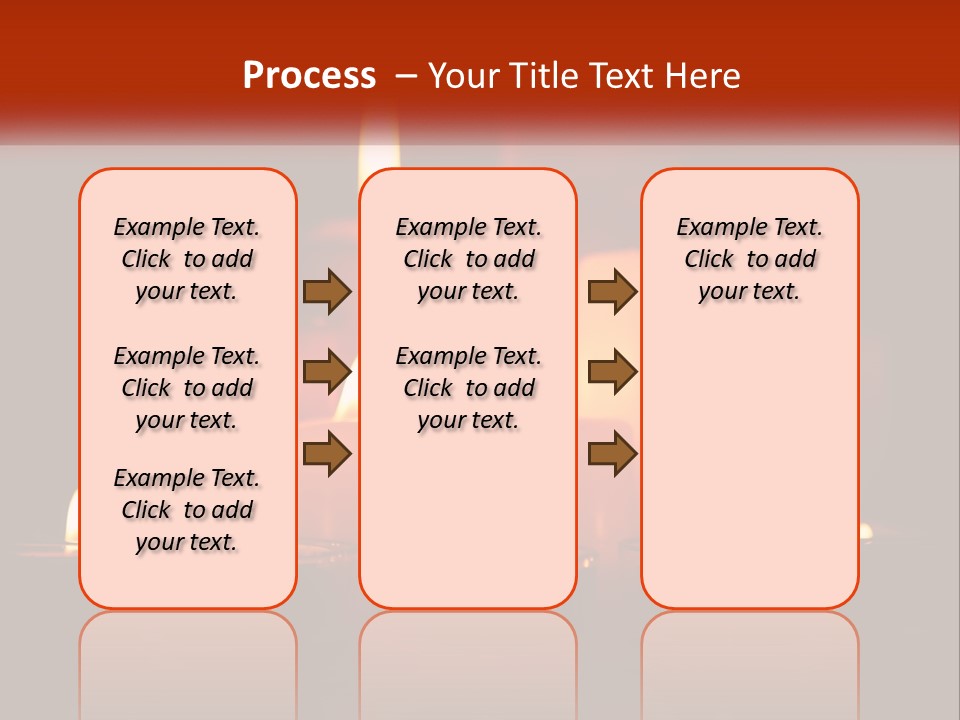 A Group Of Lit Candles On A Table PowerPoint Template
