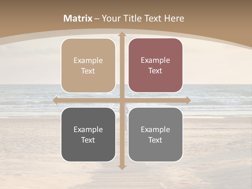 A Person Standing On A Wooden Walkway Near The Ocean PowerPoint Template