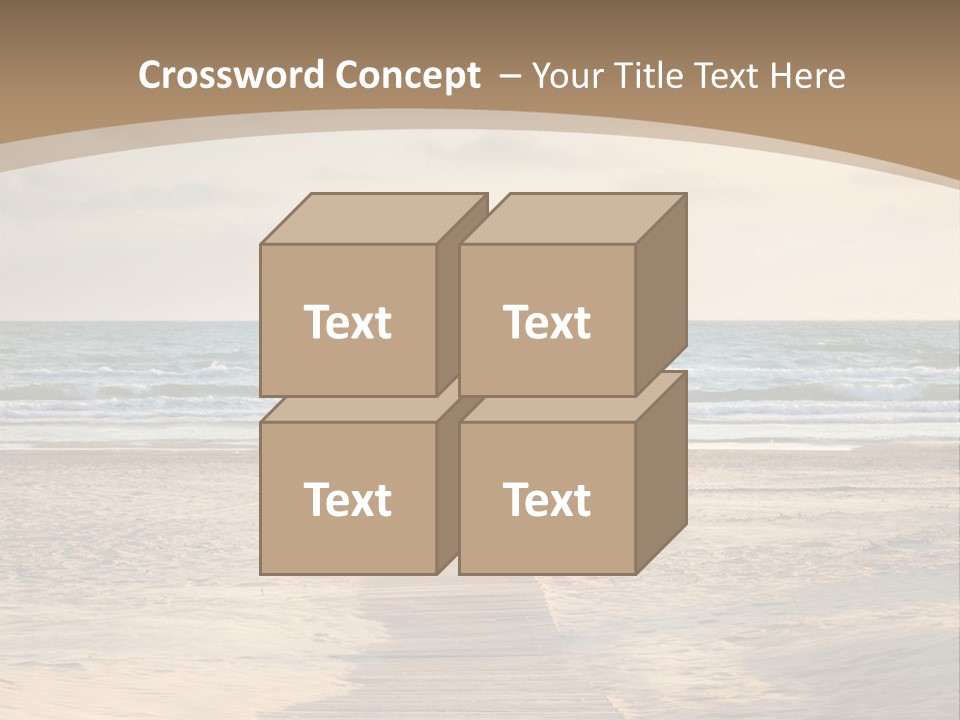 A Person Standing On A Wooden Walkway Near The Ocean PowerPoint Template