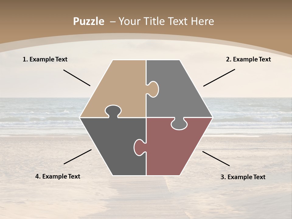 A Person Standing On A Wooden Walkway Near The Ocean PowerPoint Template