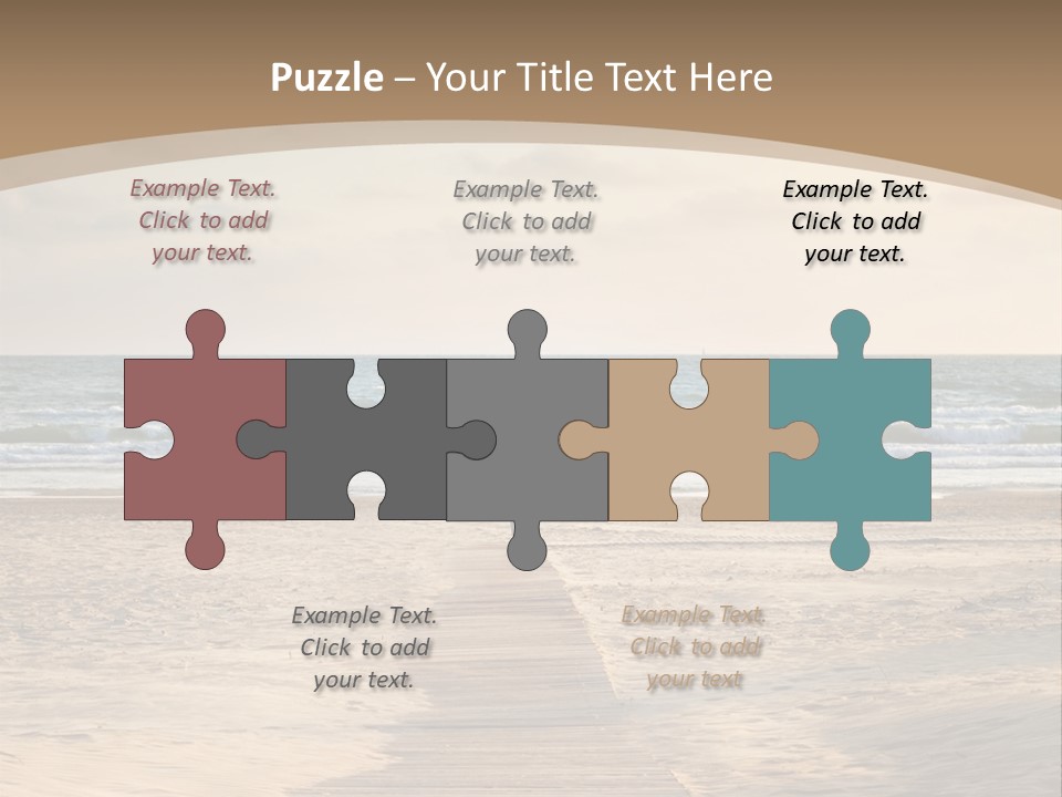 A Person Standing On A Wooden Walkway Near The Ocean PowerPoint Template