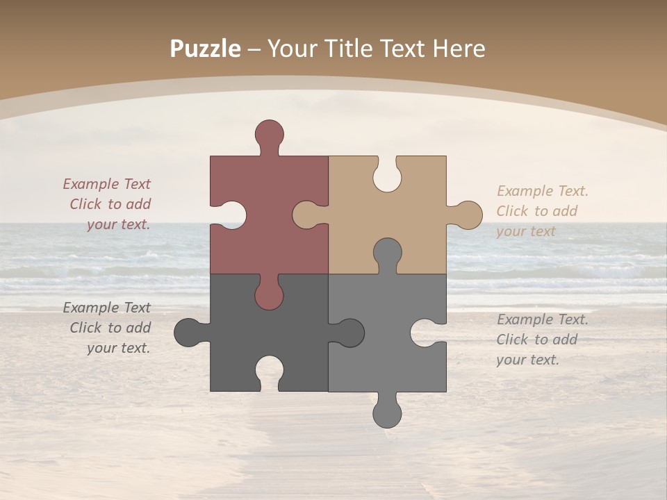 A Person Standing On A Wooden Walkway Near The Ocean PowerPoint Template