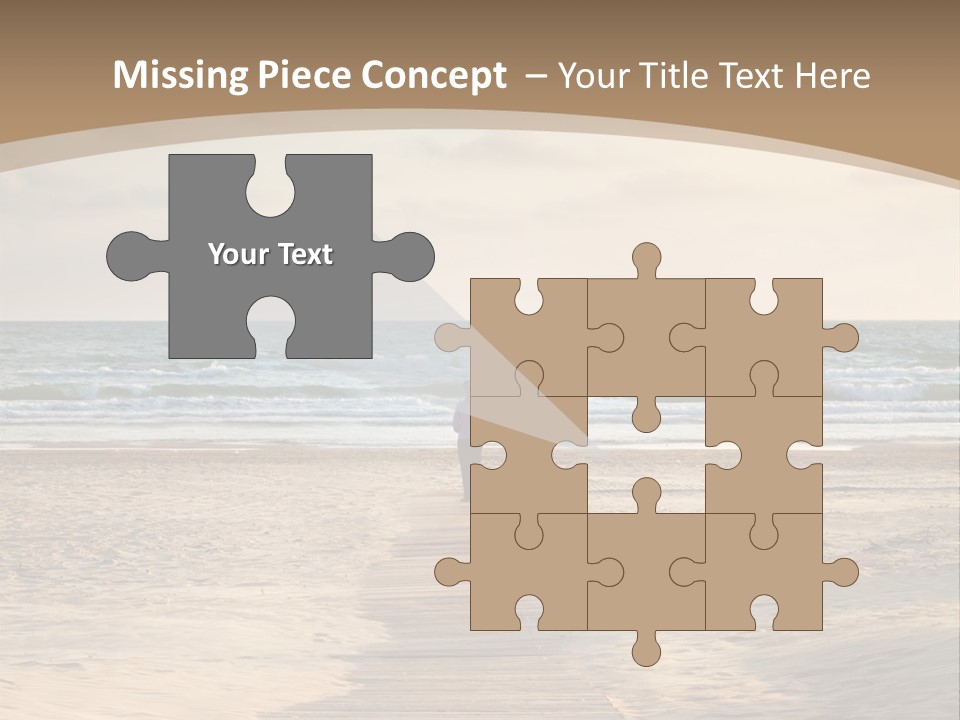 A Person Standing On A Wooden Walkway Near The Ocean PowerPoint Template