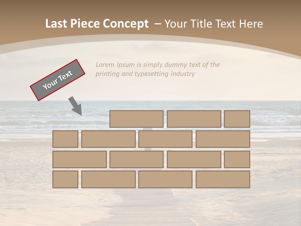 A Person Standing On A Wooden Walkway Near The Ocean PowerPoint Template