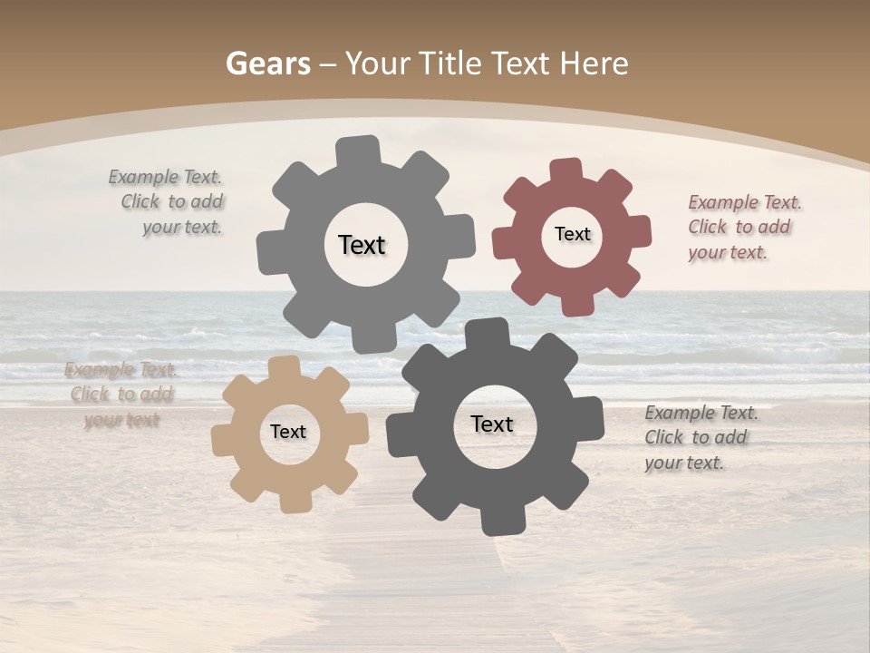 A Person Standing On A Wooden Walkway Near The Ocean PowerPoint Template