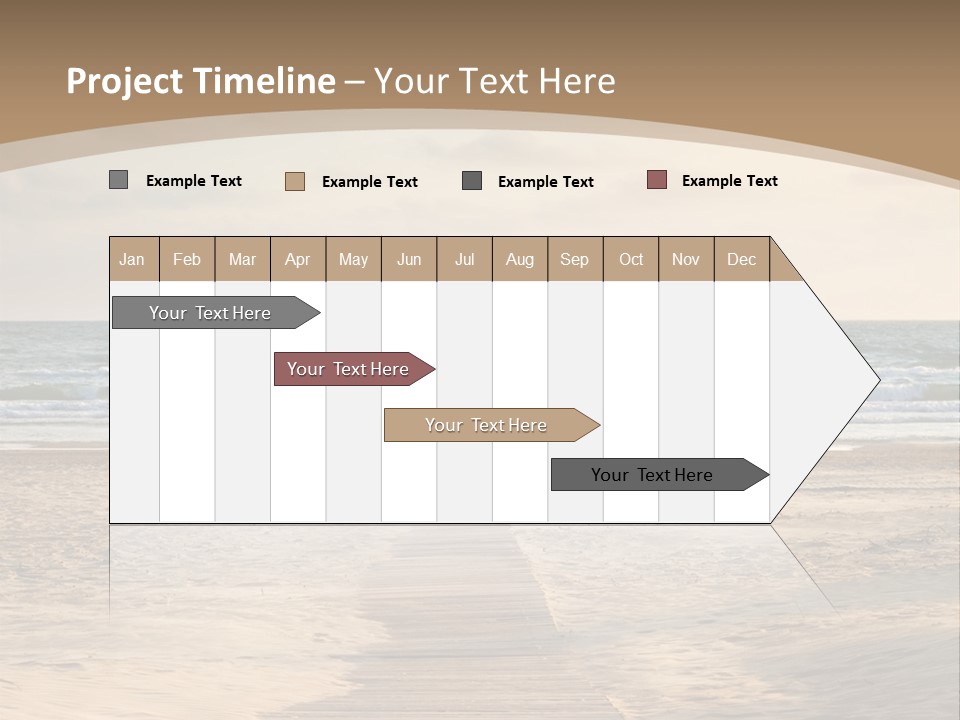 A Person Standing On A Wooden Walkway Near The Ocean PowerPoint Template
