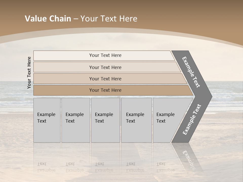 A Person Standing On A Wooden Walkway Near The Ocean PowerPoint Template