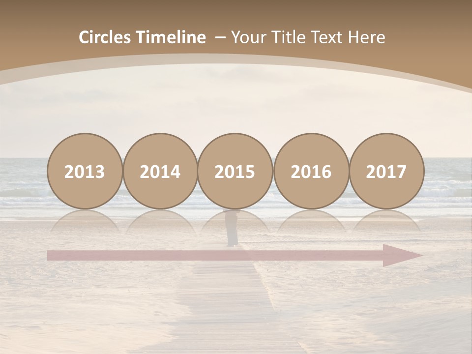 A Person Standing On A Wooden Walkway Near The Ocean PowerPoint Template