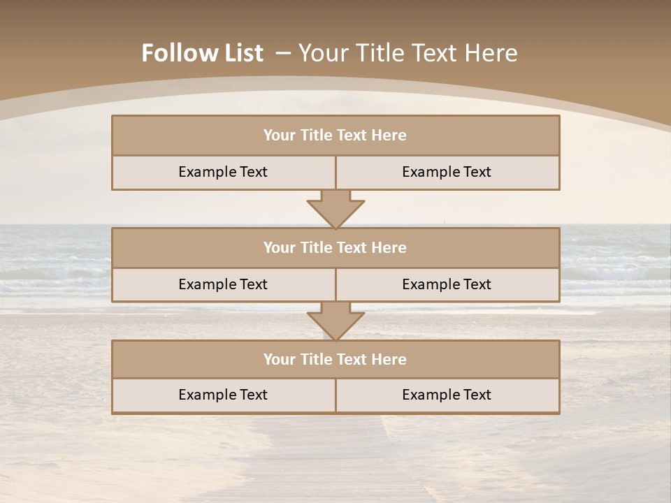 A Person Standing On A Wooden Walkway Near The Ocean PowerPoint Template