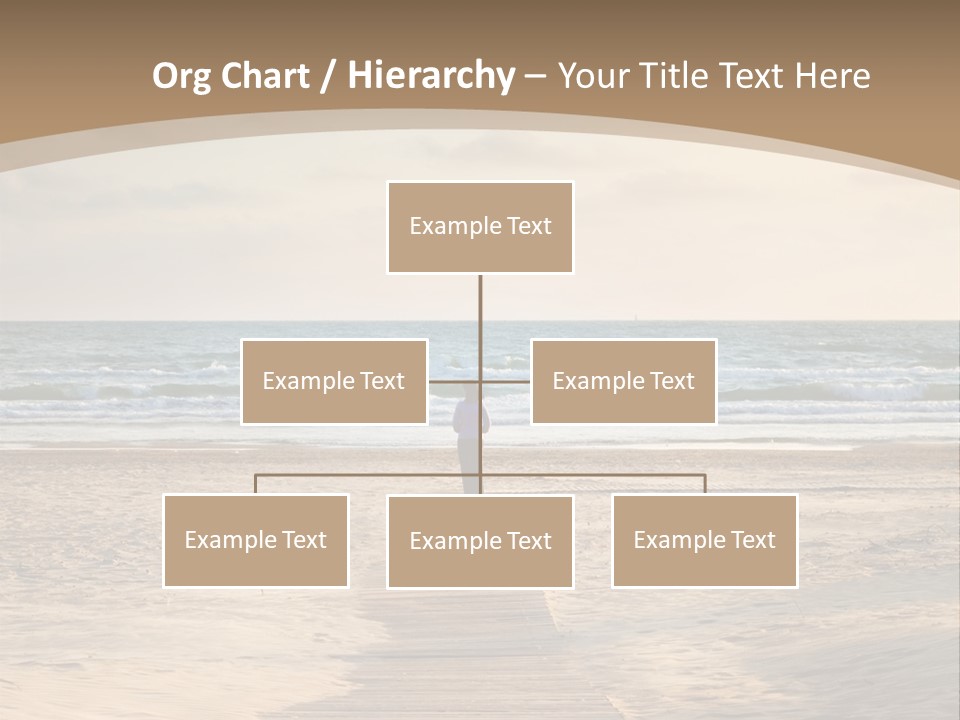 A Person Standing On A Wooden Walkway Near The Ocean PowerPoint Template