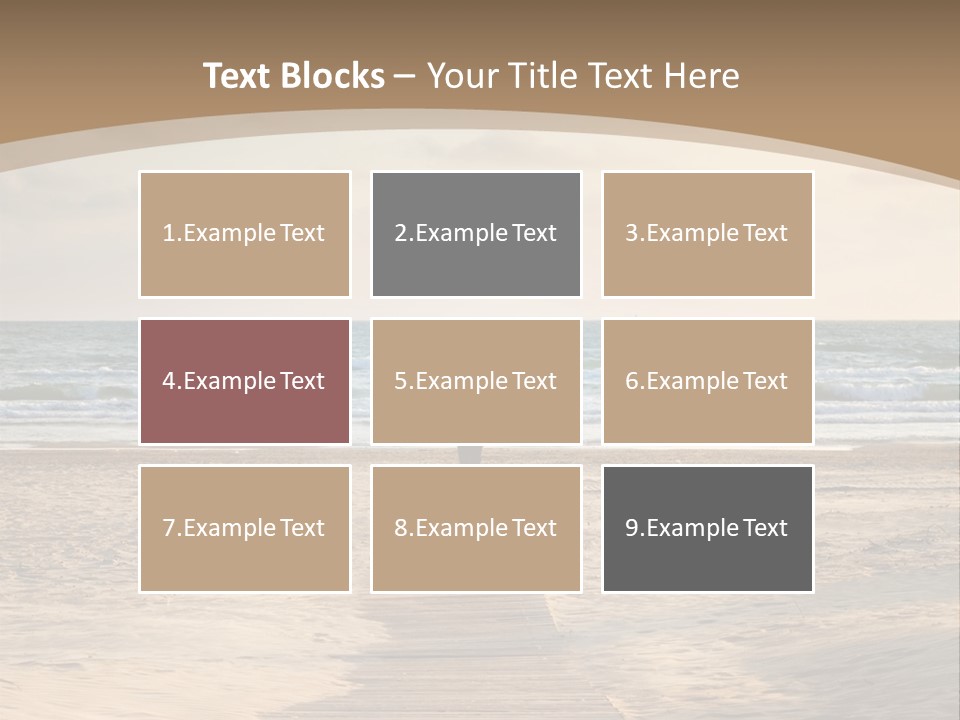 A Person Standing On A Wooden Walkway Near The Ocean PowerPoint Template